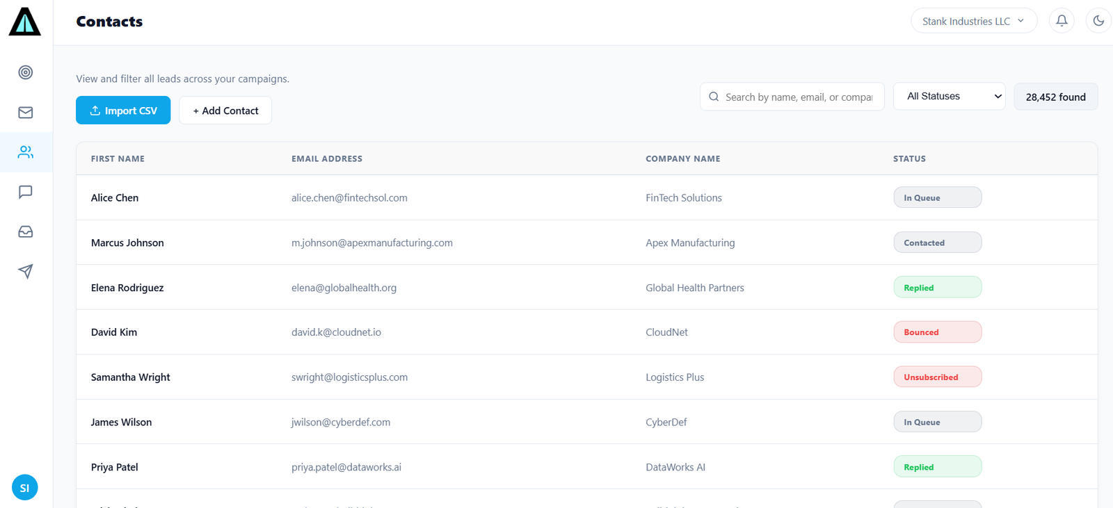 AiroGram Contacts Management